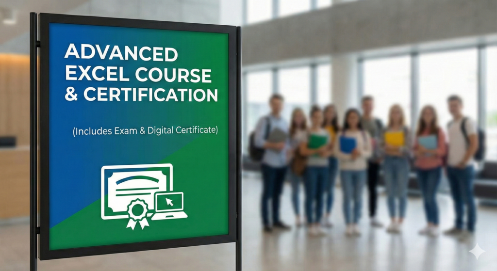 advanced excel course fees with certificate